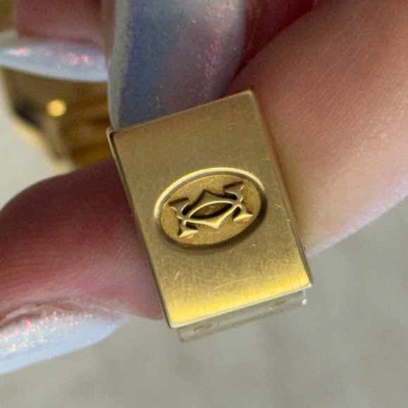 VINTAGE⭐️Cartier⭐️18K Solid Gold Santos Galbee Small Model - Picture 10 of 16